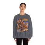 Titan Graveyard Crew Sweatshirt — Construction Equipment & Operator Graphic Crewneck