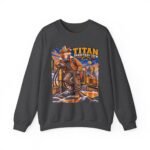 Titan Graveyard Crew Sweatshirt — Construction Equipment & Operator Graphic Crewneck