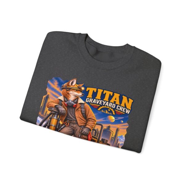 Titan Graveyard Crew Sweatshirt — Construction Equipment & Operator Graphic Crewneck