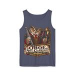 Clarinet Tank Top — "OBOE, Not Clarinet" Owl Musician Graphic Tank