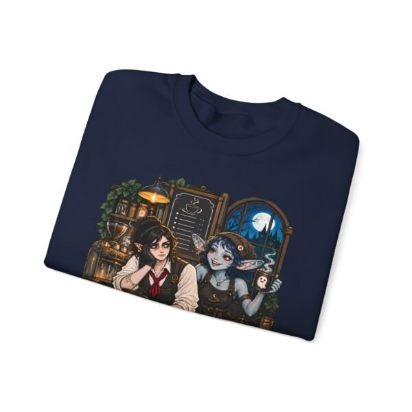 Graveyard Shift Besties Crewneck Sweatshirt — Cute Goth Friendship Graphic