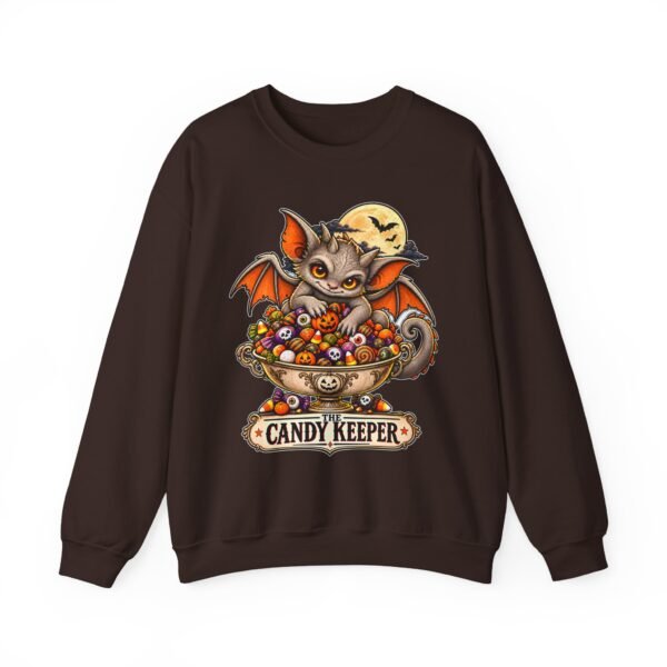 Candy Keeper Sweatshirt — Cute Bat Cat Halloween Crewneck