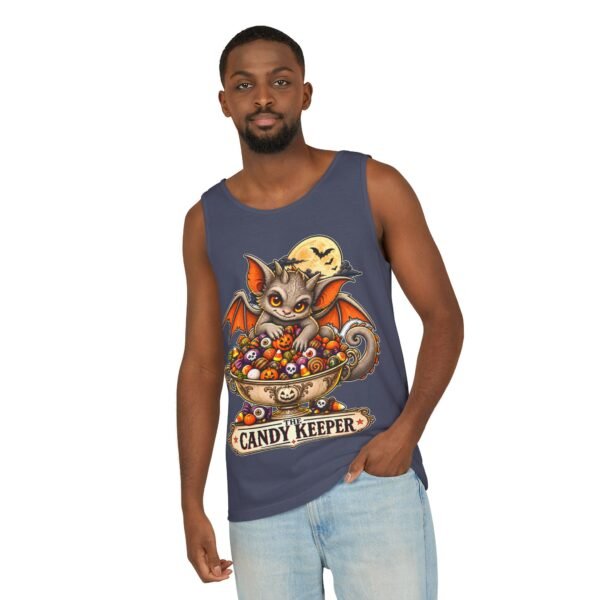 Candy Keeper Bat Tank Top — Cute Halloween Candy Bowl Graphic Tank