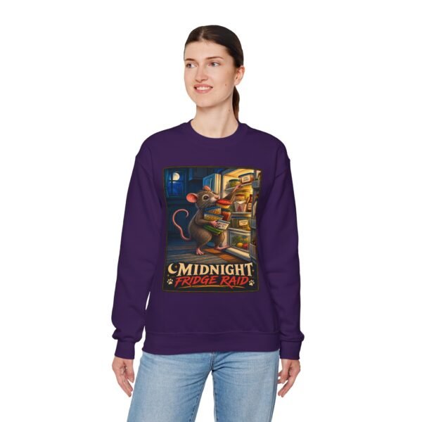 Sweatshirt — “Midnight Fridge Raid” Rat Graphic Crewneck