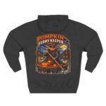 Pumpkin Ferry Keeper Hoodie – Halloween Pumpkin Boat Graphic Hoodie