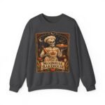 Moonrise Bakehouse Sweatshirt — Halloween Skeleton Baker Pullover