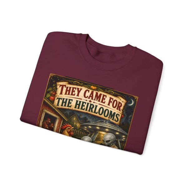 They Came For The Heirlooms Crewneck Sweatshirt — Vintage Garden Harvest Graphic