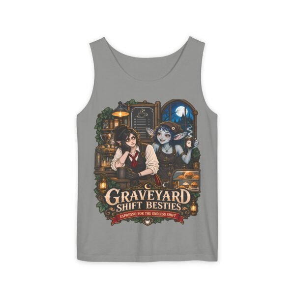 Graveyard Shift Besties Tank — Cute Goth Night-Shift Crew Graphic Tank Top