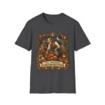 Groundskeeper Skull Halloween T-Shirt — “The Midnight Groundskeeper” Pumpkin Patch Tee
