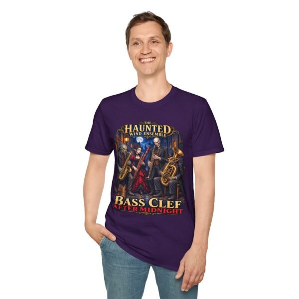 Haunted Wind Ensemble T-Shirt — "Bass Clef After Midnight" Gothic Band Tee