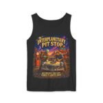 Interplanetary Pit Stop Tank Top — Retro Space Road Trip Graphic