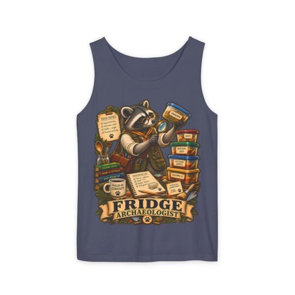 Fridge Archaeologist Tank Top — Funny Raccoon Foodie Graphic Tank