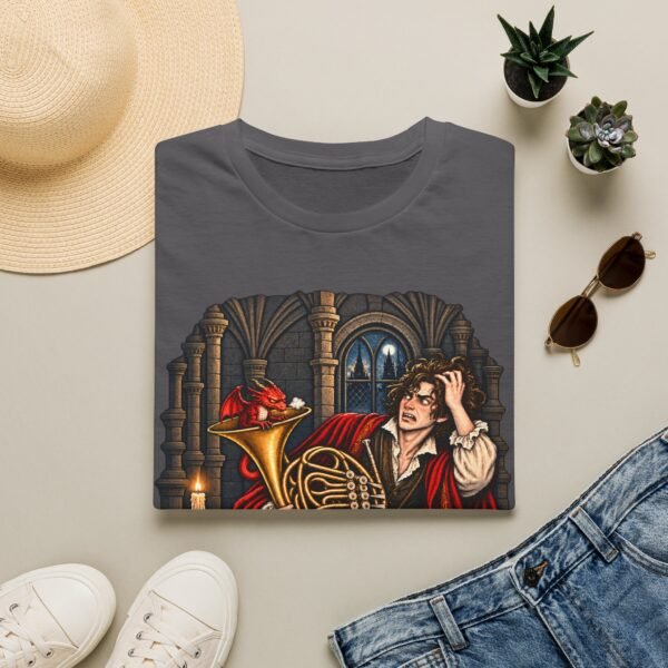 Horn Player's Curse T‑Shirt — Fantasy Bard Humor Tee