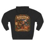 Squonk Rustic Cabin Hoodie — Vintage Forest Creature Halloween Pullover