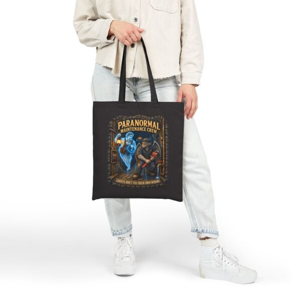 Paranormal Maintenance Crew Tote Bag — Ghost Hunter Utility Canvas Tote