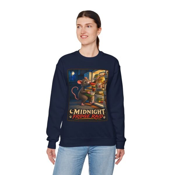 Sweatshirt — “Midnight Fridge Raid” Rat Graphic Crewneck