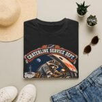 Craterline Service Dept. T-Shirt — Vintage Space Raccoon Mechanic Tee