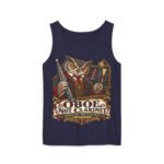 Clarinet Tank Top — "OBOE, Not Clarinet" Owl Musician Graphic Tank