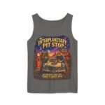 Interplanetary Pit Stop Tank Top — Retro Space Road Trip Graphic