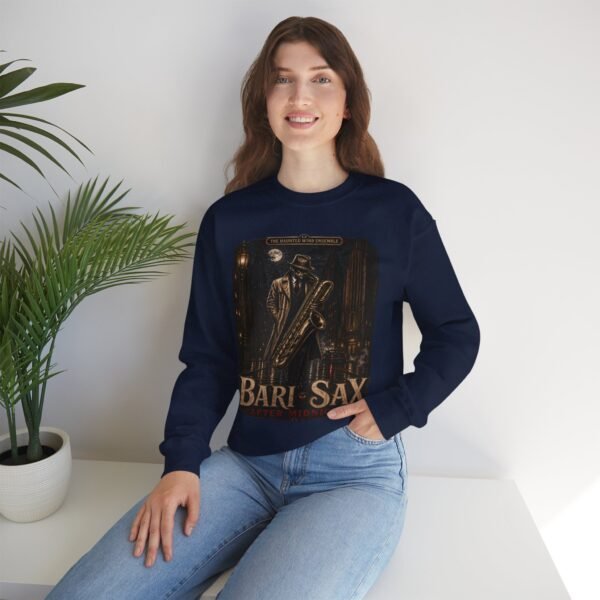 Bari-Sax Vintage Jazz Crewneck Sweatshirt