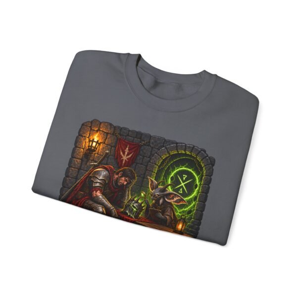 Dungeon Help Desk Crewneck Sweatshirt — RPG Gamer Cozy Pullover