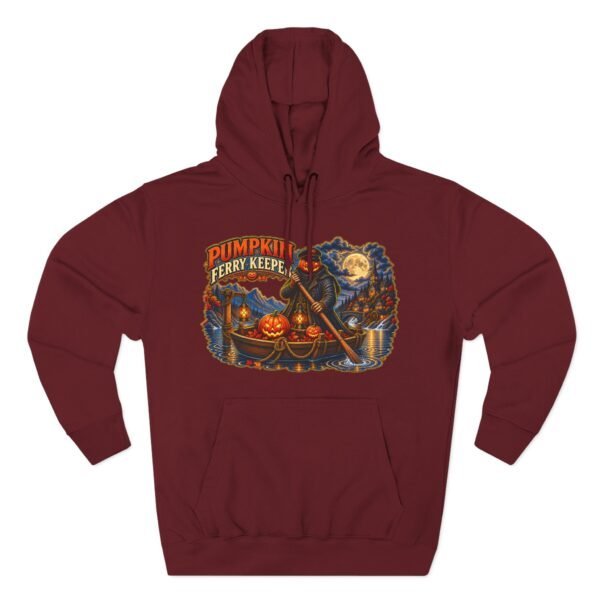 Pumpkin Ferry Keeper Hoodie – Halloween Pumpkin Boat Graphic Hoodie