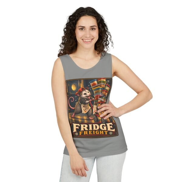 Fridge Freight Tank Top — Vintage Pizzeria Mouse Illustration