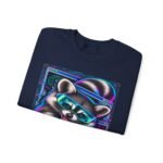 Midnight Cache Raid Sweatshirt — Retro Raccoon Graphic Crewneck