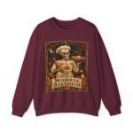 Moonrise Bakehouse Sweatshirt — Halloween Skeleton Baker Pullover