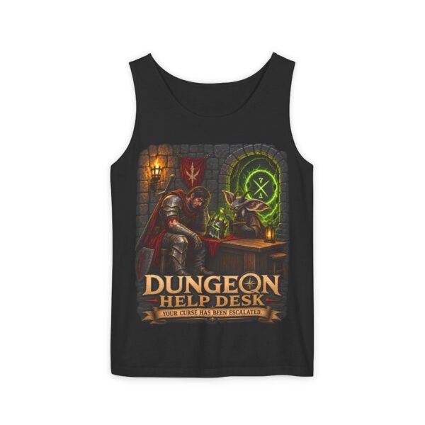 Dungeon Help Desk Tank Top — RPG Gamer Fantasy Graphic Tank