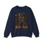 Bari-Sax Vintage Jazz Crewneck Sweatshirt