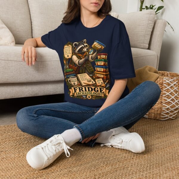 Fridge Archaeologist T-Shirt — Cute Raccoon Foodie Kitchen Tee