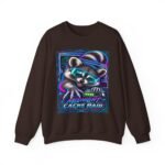 Midnight Cache Raid Sweatshirt — Retro Raccoon Graphic Crewneck