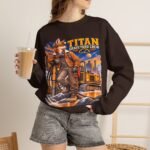 Titan Graveyard Crew Sweatshirt — Construction Equipment & Operator Graphic Crewneck