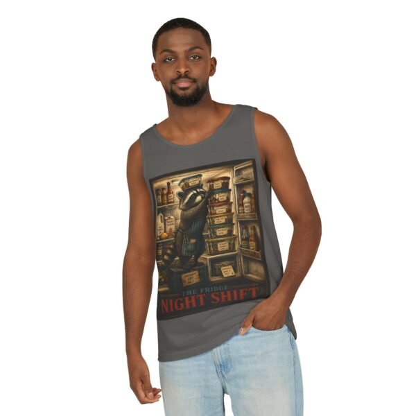 Night Shift Tank Top — Vintage Grocery Stocker Graphic Tank
