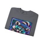 Midnight Cache Raid Sweatshirt — Retro Raccoon Graphic Crewneck