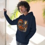 Pumpkin Ferry Keeper Hoodie – Halloween Pumpkin Boat Graphic Hoodie