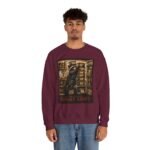 Night Shift Crewneck Sweatshirt — Vintage Bear Night Worker Graphic