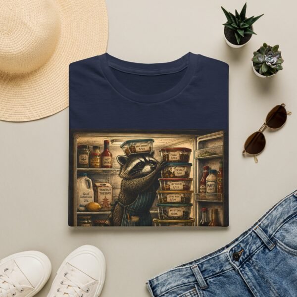 Night Shift Raccoon T-Shirt — Vintage Animal Illustration Tee
