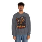 Baritone Beast Sweatshirt — Retro Jazz Saxophone Graphic Crewneck