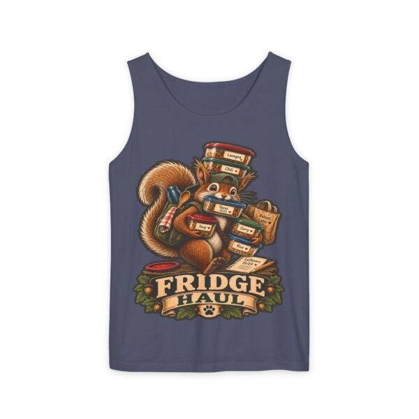 Squirrel Stacking Fridge Haul Tank Top | Vintage Foodie Illustration