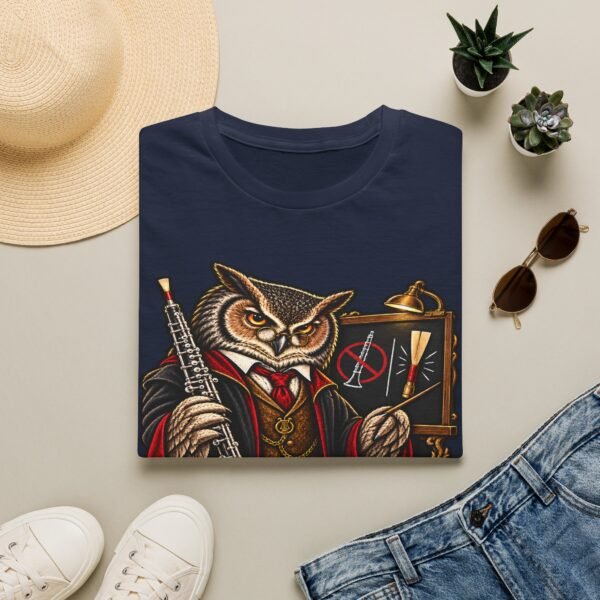Owl Conductor T-Shirt — “Oboes Not Clarinets” Vintage Musician Tee