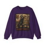 Night Shift Crewneck Sweatshirt — Vintage Bear Night Worker Graphic