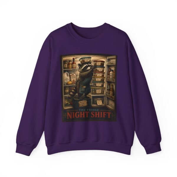 Night Shift Crewneck Sweatshirt — Vintage Bear Night Worker Graphic