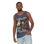 Alien Halloween Tank Top — “The Doorbell Works in Zero Gravity” Graphic