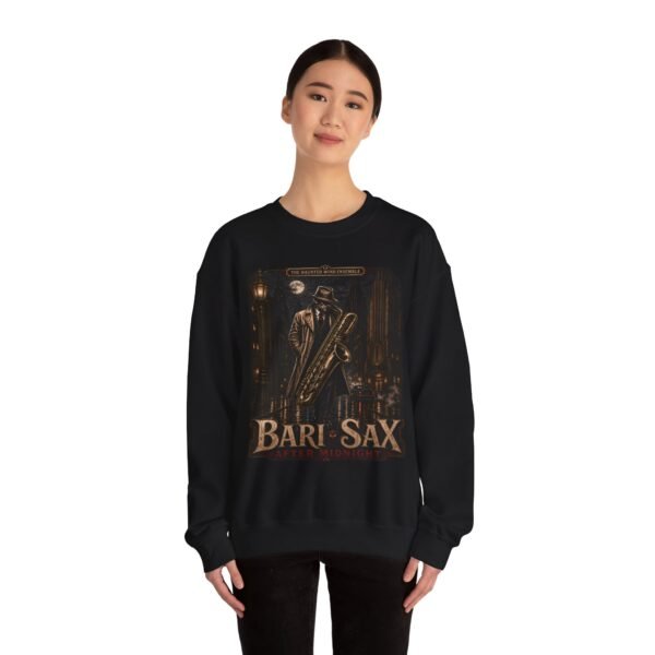 Bari-Sax Vintage Jazz Crewneck Sweatshirt