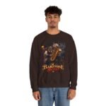 Baritone Beast Sweatshirt — Retro Jazz Saxophone Graphic Crewneck