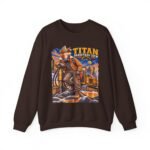 Titan Graveyard Crew Sweatshirt — Construction Equipment & Operator Graphic Crewneck