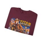 Titan Graveyard Crew Sweatshirt — Construction Equipment & Operator Graphic Crewneck