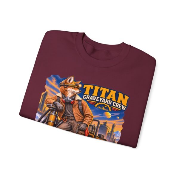 Titan Graveyard Crew Sweatshirt — Construction Equipment & Operator Graphic Crewneck